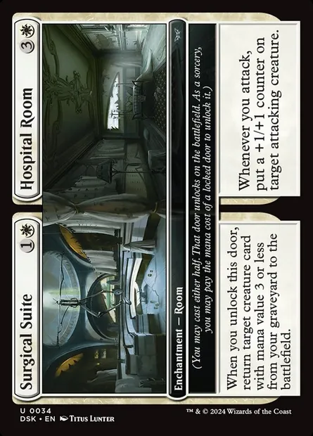 Surgical Suite // Hospital Room, Magic card DSK 34 — Duskmourn: House of Horror set