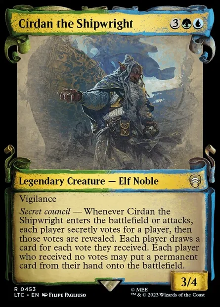 Círdan the Shipwright, Magic card LTC 453 — Tales of Middle-earth Commander set