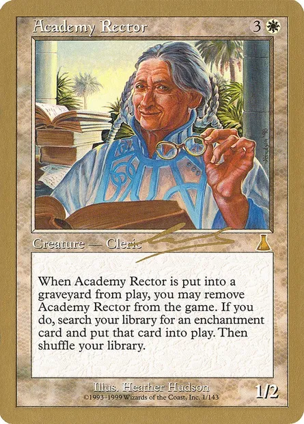 Academy Rector, Magic card WC00 nl1 — World Championship Decks 2000 set