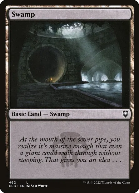 Swamp, Magic card CLB 462 — Commander Legends: Battle for Baldur's Gate set