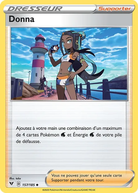 Donna, carte Pokémon VIV 157 — extension Voltage Éclatant
