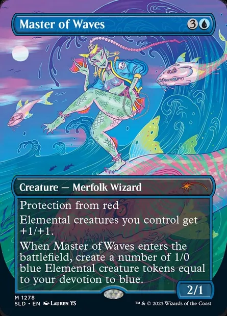 Maître des vagues, carte Magic SLD 1278 — extension Secret Lair Drop