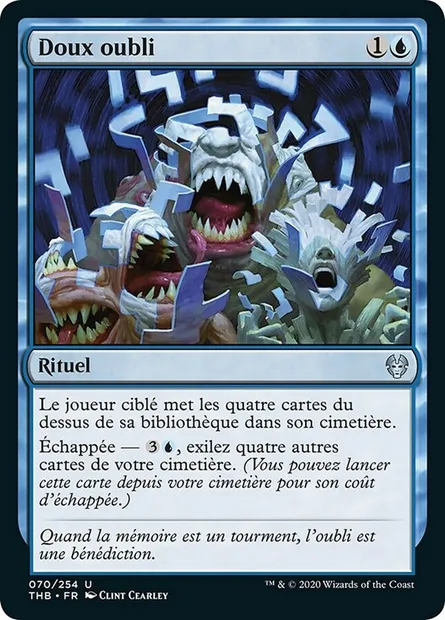 Doux oubli, carte Magic THB 70 — extension Theros Beyond Death