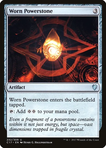 Worn Powerstone, Magic card C17 232 — Commander 2017 set