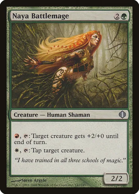 Naya Battlemage, Magic card ALA 142 — Shards of Alara set