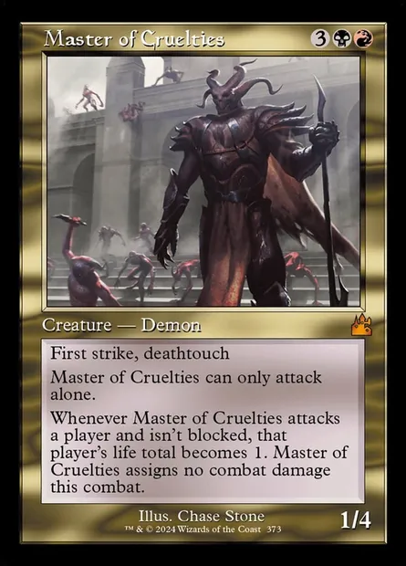 Master of Cruelties, Magic card RVR 373 — Ravnica Remastered set