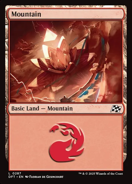 Mountain, Magic card DFT 287 — Aetherdrift set