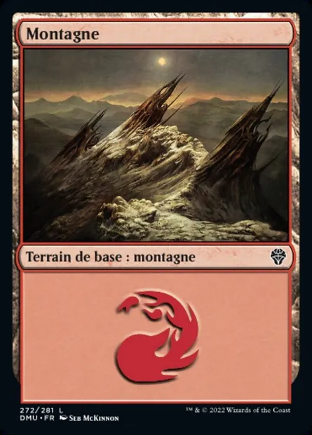 Montagne, carte Magic DMU 272 — extension Dominaria Uni