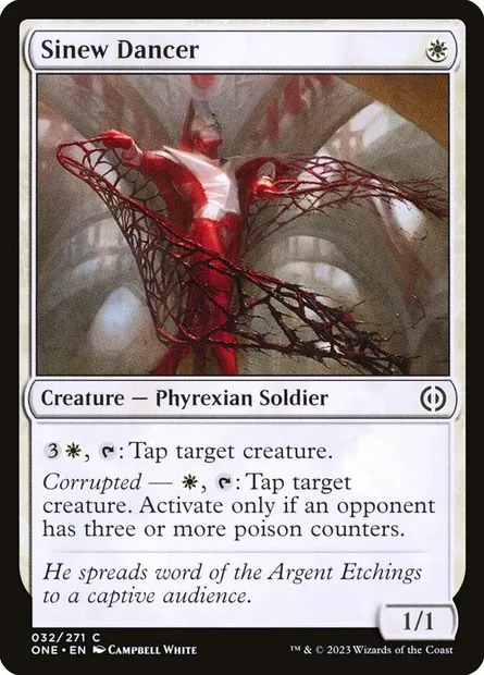 Sinew Dancer, Magic card ONE 32 — Phyrexia: All Will Be One set