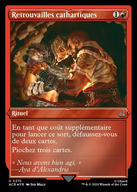Retrouvailles cathartiques, carte Magic ACR 215 — extension Assassin's Creed