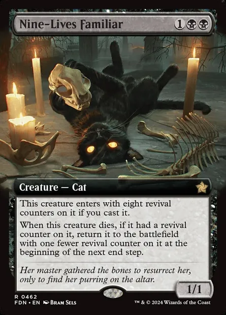Nine-Lives Familiar, Magic card FDN 462 — Foundations set