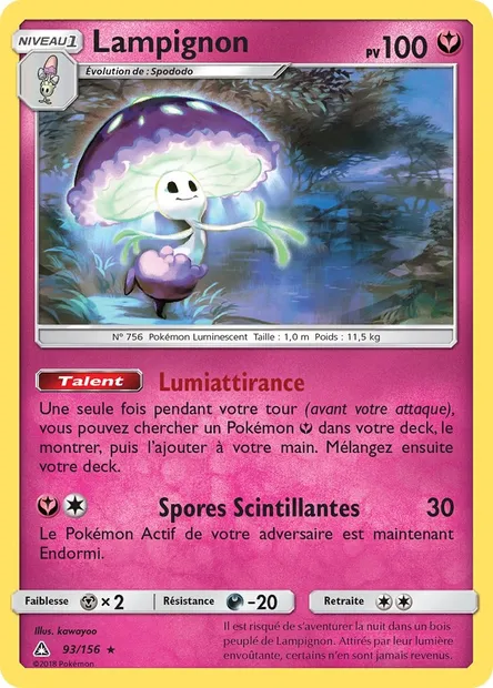 Lampignon, carte Pokémon UPR 93 — extension Ultra-Prisme