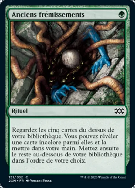 Anciens frémissements, carte Magic 2XM 151 — extension Double Masters