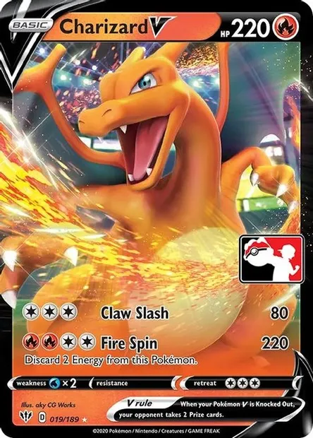 Charizard V, Pokémon card PPS 019 — Play! Pokémon Prize Pack Series set