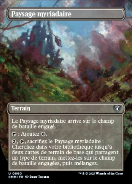 Paysage myriadaire, carte Magic CMM 660 — extension Commander Masters