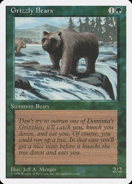 Grizzlis, carte Magic ITP 42 — extension Introductory Two-Player Set