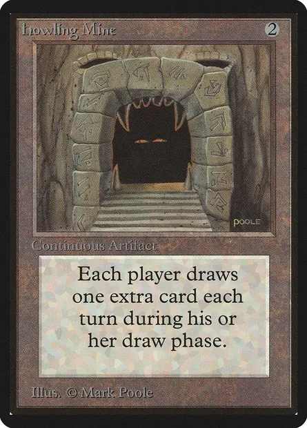 Mine rugissante, carte Magic LEB 248 — extension Limited Edition Beta