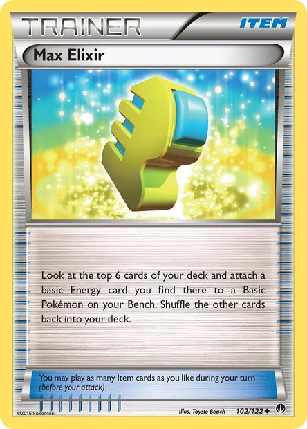 Max Elixir, Pokémon card BKP 102 — BREAKpoint set