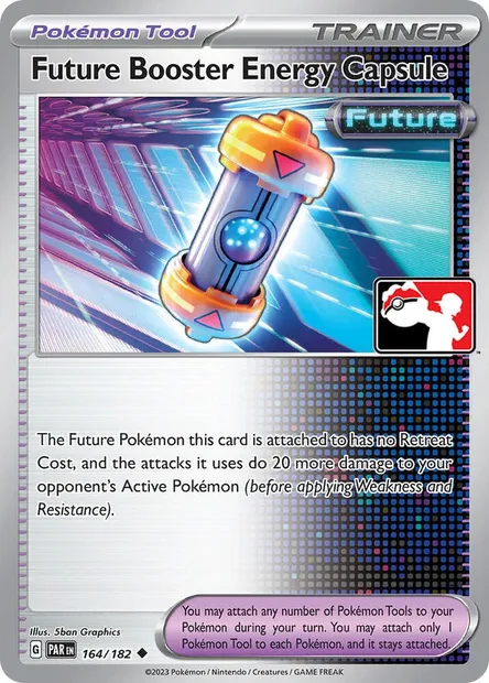 Capsule Énergie Booster Temps Futur, carte Pokémon PPS 164nh — extension Play! Pokémon Prize Pack Series