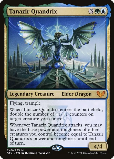 Tanazir Quandrix, Magic card PSTX 240p — Strixhaven: School of Mages Promos set