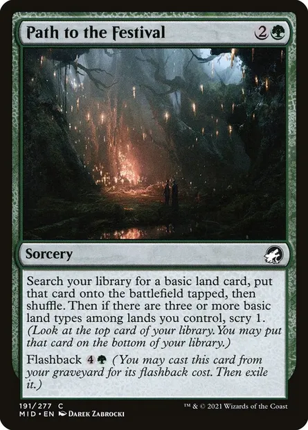 Path to the Festival, Magic card MID 191 — Innistrad: Midnight Hunt set