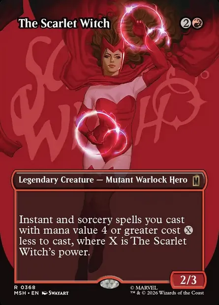 The Scarlet Witch, Magic card MSH 368 — Marvel Super Heroes set