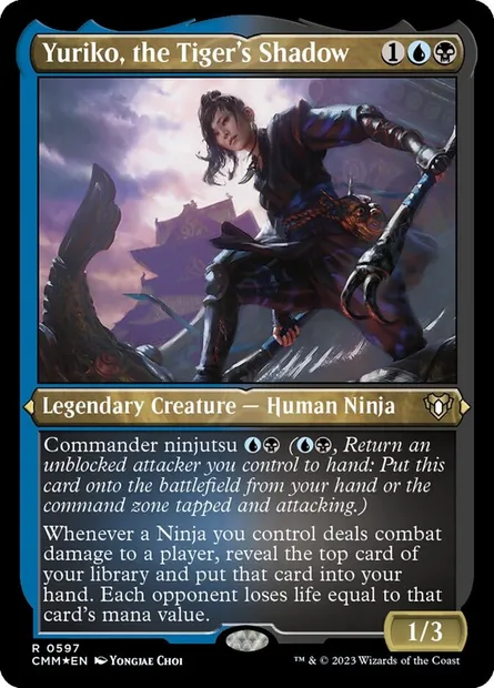 Yuriko, the Tiger's Shadow, Magic card CMM 597 — Commander Masters set