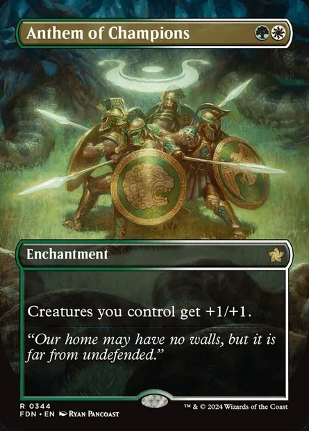 Anthem of Champions, Magic card FDN 344 — Foundations set