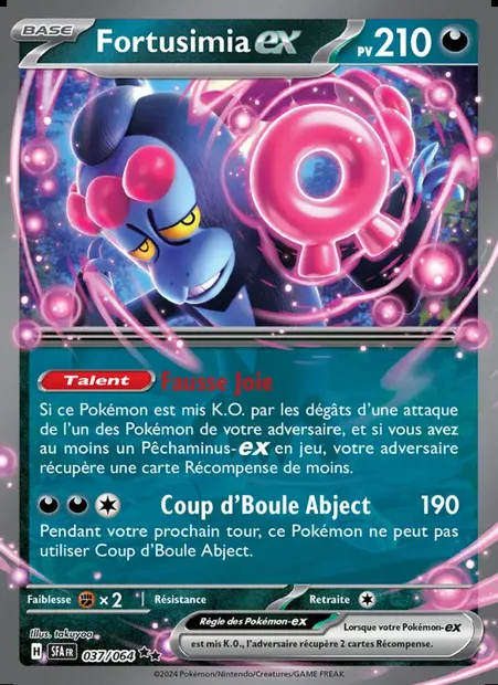 Fortusimia-ex, carte Pokémon SFA 037 — extension Fable Nébuleuse