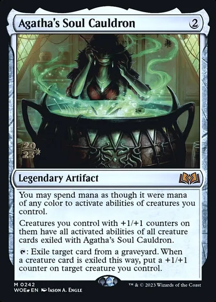 Agatha's Soul Cauldron, Magic card PWOE 242s — Wilds of Eldraine Promos set
