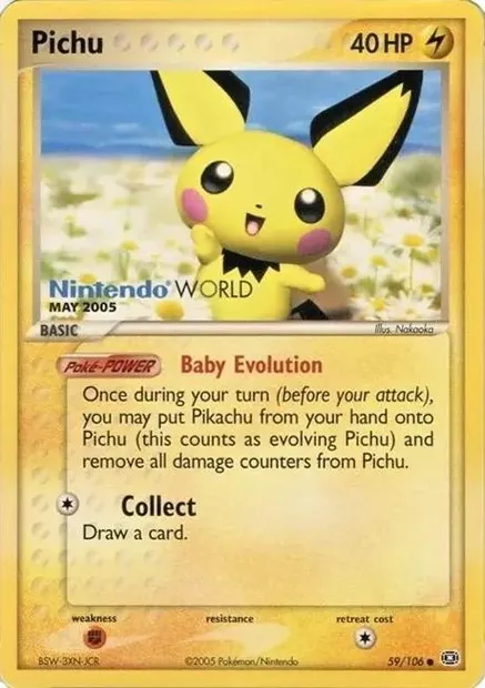 Pichu, Pokémon card PR 059 — Assorted Promos set