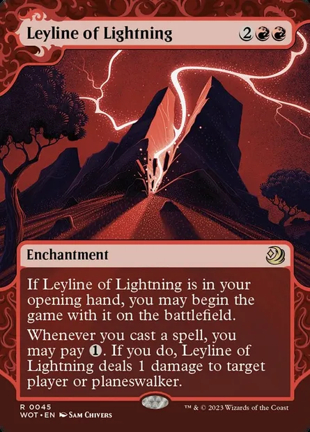 Leyline of Lightning, Magic card WOT 45 — Wilds of Eldraine: Enchanting Tales set
