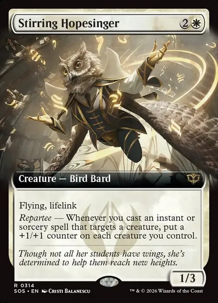 Stirring Hopesinger, Magic card SOS 314 — Secrets of Strixhaven set