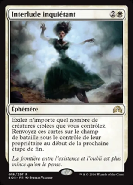 Interlude inquiétant, carte Magic SOI 16 — extension Ténèbres sur Innistrad