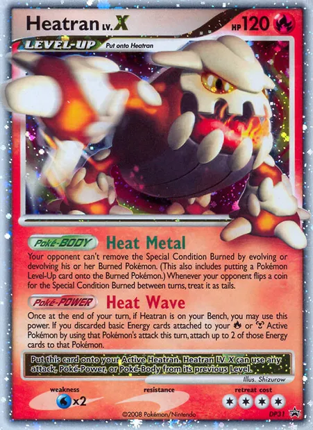Heatran, Pokémon card DP 31 — DP Black Star Promos set
