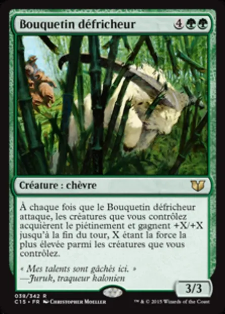 Bouquetin défricheur, carte Magic C15 38 — extension Commander 2015