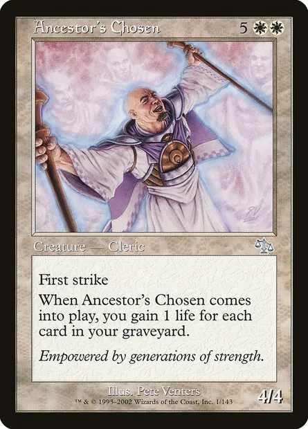 Ancestor's Chosen, Magic card JUD 1 — Judgment set