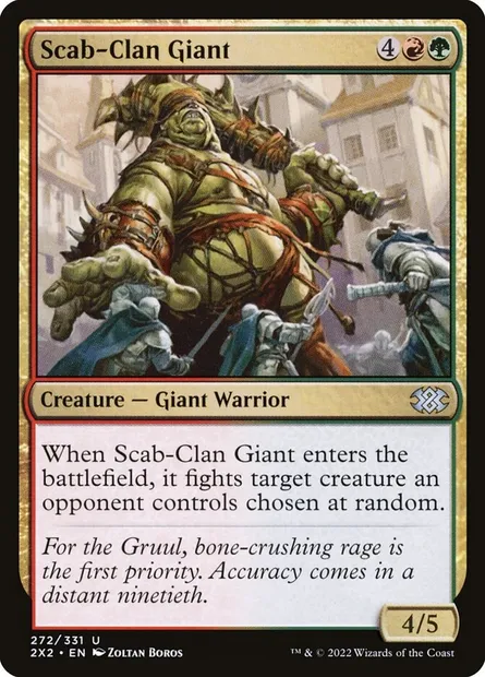 Scab-Clan Giant, Magic card 2X2 272 — Double Masters 2022 set