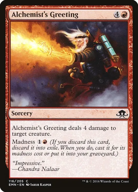 Alchemist's Greeting, Magic card EMN 116 — Eldritch Moon set