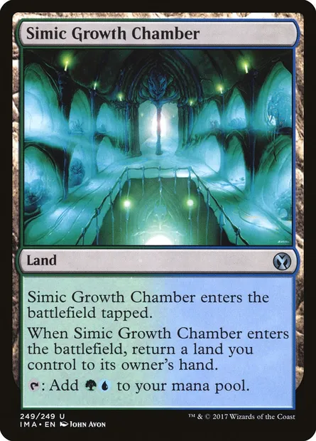 Simic Growth Chamber, Magic card IMA 249 — Iconic Masters set