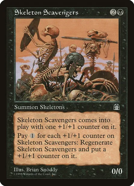 Skeleton Scavengers, Magic card STH 70 — Stronghold set