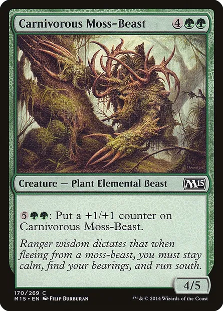 Carnivorous Moss-Beast, Magic card M15 170 — Magic 2015 set