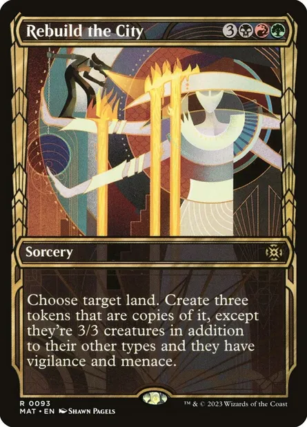 Rebuild the City, Magic card MAT 93 — March of the Machine: The Aftermath set