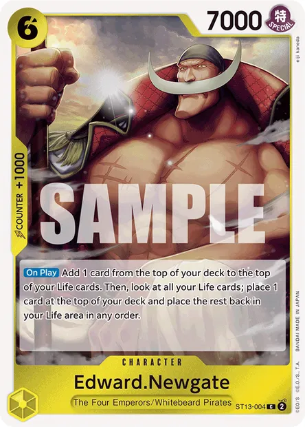 Edward Newgate, carte One Piece ST13-004 — extension The Three Brothers