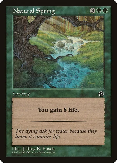 Source naturelle, carte Magic P02 134 — extension Portal Second Age