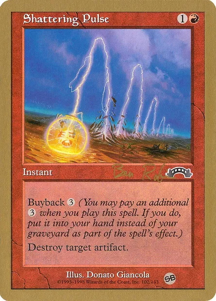 Shattering Pulse, Magic card WC98 br102sb — World Championship Decks 1998 set