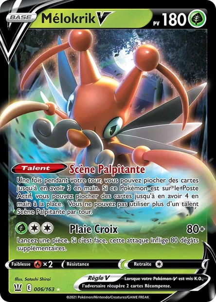 Mélokrik V, carte Pokémon BST 6 — extension Styles de combat