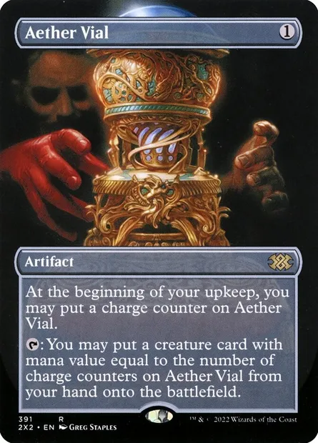 Aether Vial, Magic card 2X2 391 — Double Masters 2022 set