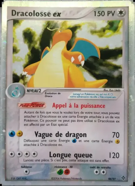Dracolosse ex, carte Pokémon DR 90 — extension EX Dragon