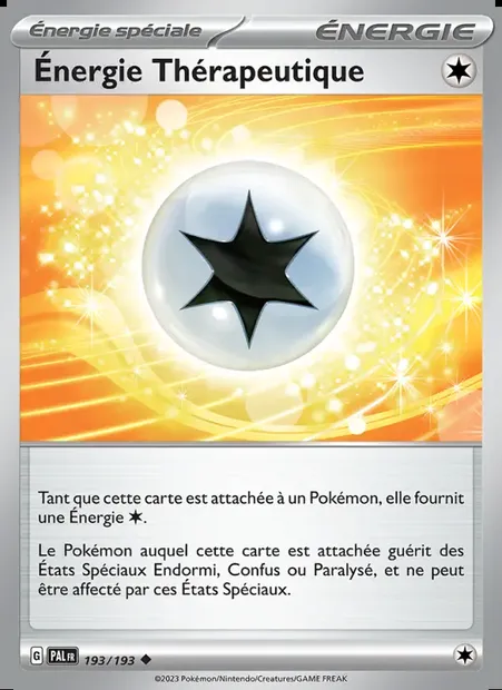 Énergie Thérapeutique, carte Pokémon PAL 193 — extension Évolutions à Paldea